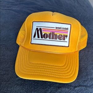 Yellow Trucker Hat with 'Mother' Logo